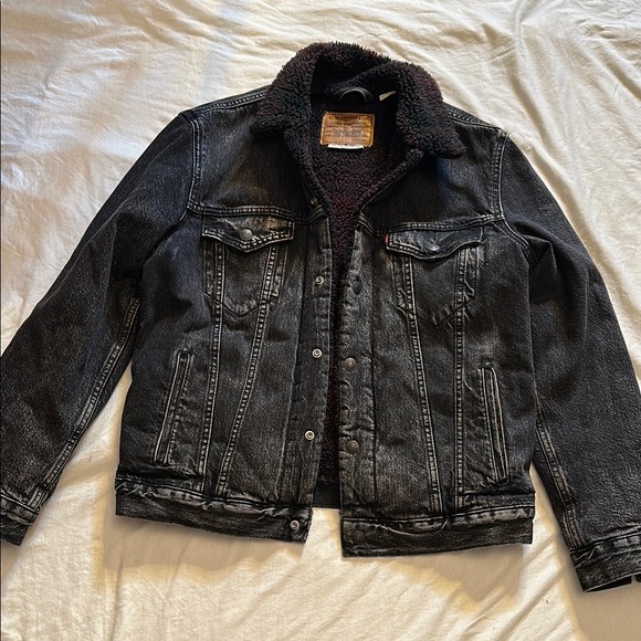 Levi's Other - Levi's Black Lightweight Denim Jacket with Vintage Style